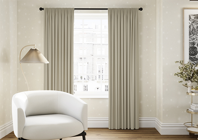 Kyoto Faux Silk, Oyster - Made to Measure Curtains - Image 3